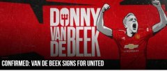 曼联4000万英镑签下荷兰中场范德贝克