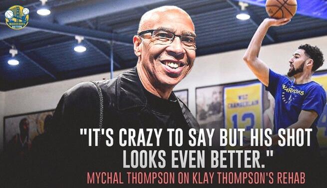 NBA名宿米切尔-汤普森，谈到了儿子汤普森的最近恢复情况
