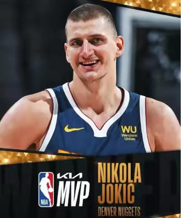 NBA官方宣布尼古拉.约基奇当选2020-21赛季的常规赛MVP