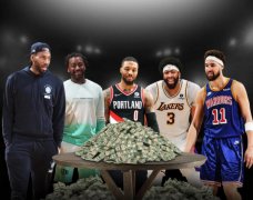 NBA本赛季赚钱最轻松的五位球员：