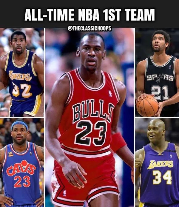 NBA历史最佳阵容1
